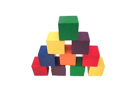 Blocks are common in the Early Preschool Program at Kid's Connection