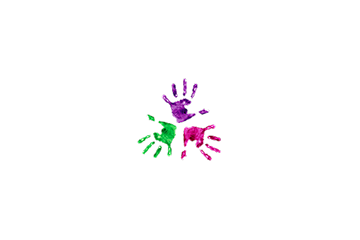 Handprints are one way we play and document this time in the lives of your children